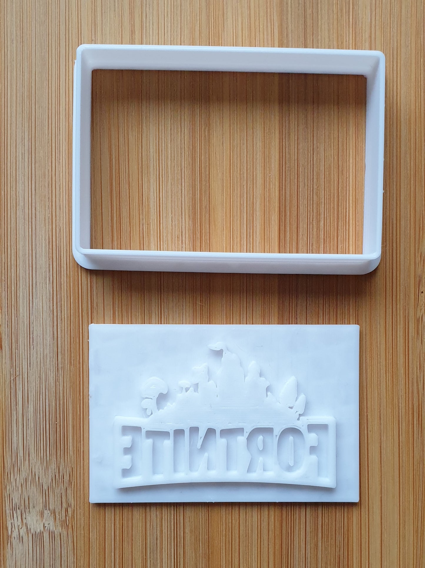 3D Printed 3 inch Unofficial Fortnite Cookie Cutter and Stamp