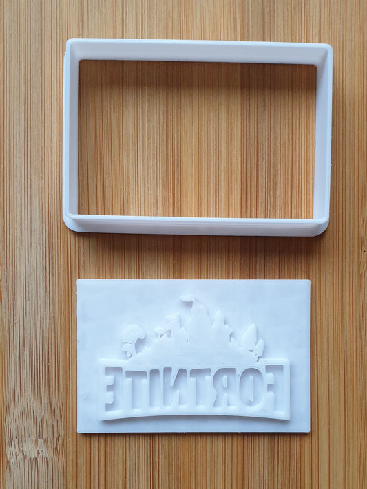 3D Printed 3 inch Unofficial Fortnite Cookie Cutter and Stamp
