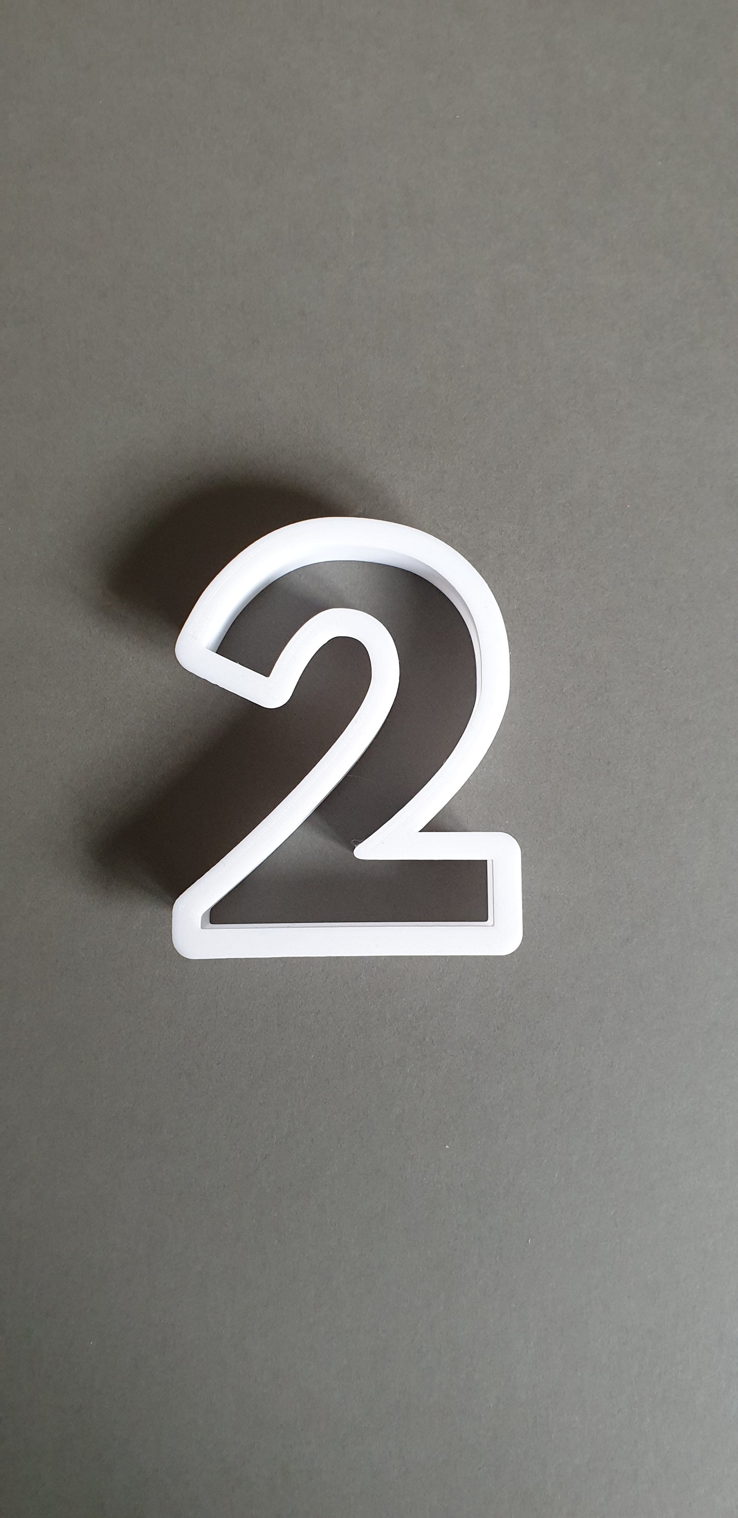 3inch 3D Printed Numbers Cookie, Biscuit, Pastry, Fondant, Clay, Icing Cutter