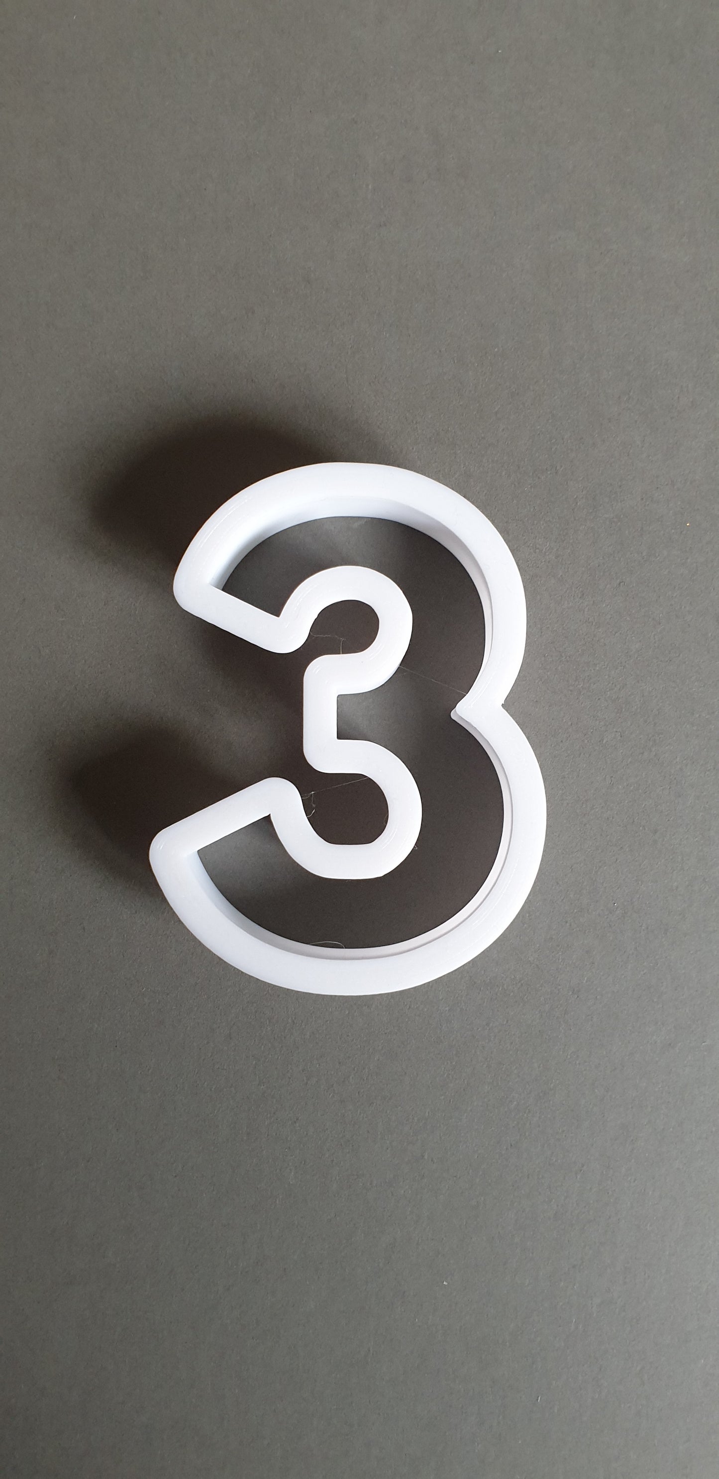 3inch 3D Printed Numbers Cookie, Biscuit, Pastry, Fondant, Clay, Icing Cutter