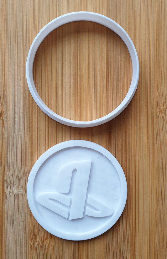 3D Printed 3 inch Unofficial PS Game Console Logo Cookie Cutter and Stamp