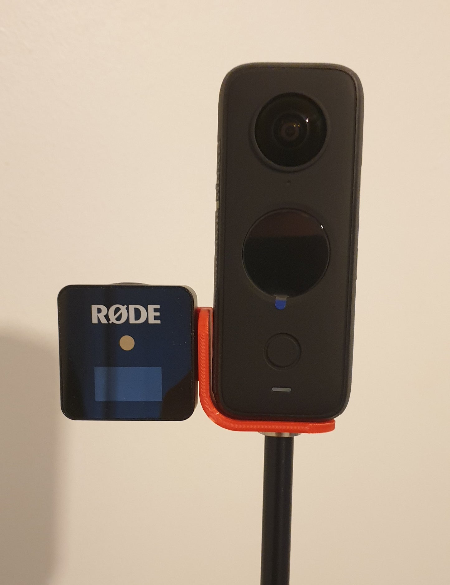 RED 3D Printed Rode Wireless Go Cold Shoe