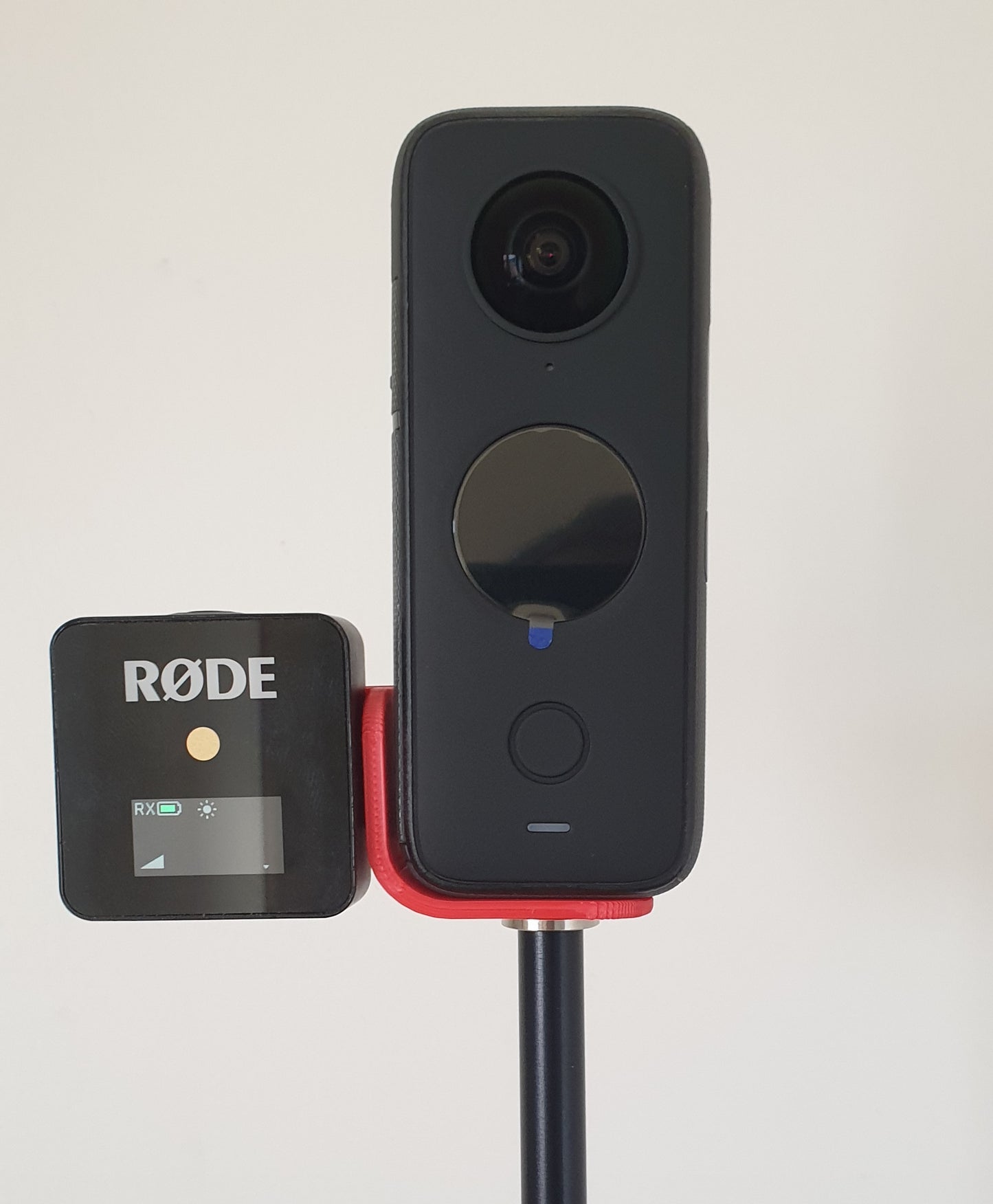 RED 3D Printed Rode Wireless Go Cold Shoe