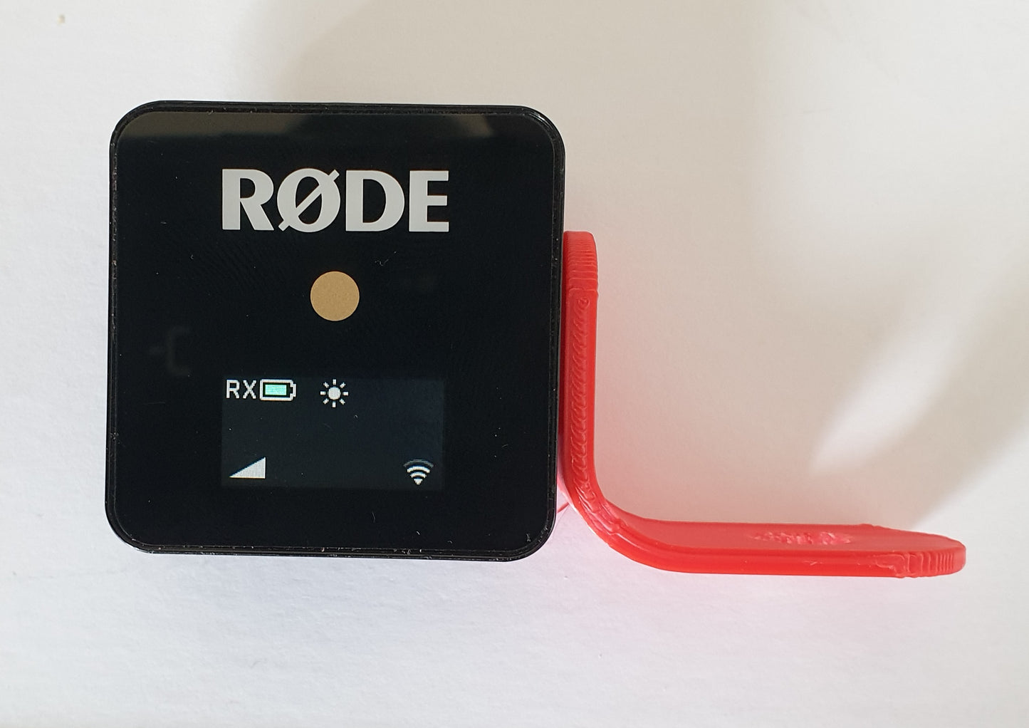 RED 3D Printed Rode Wireless Go Cold Shoe