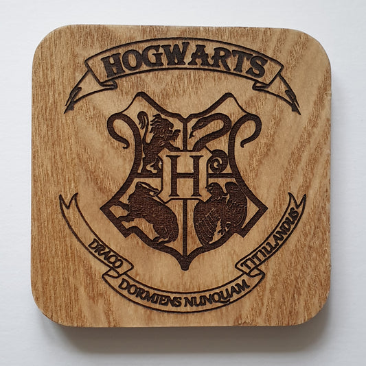 Hogwarts Square Wooden Coasters