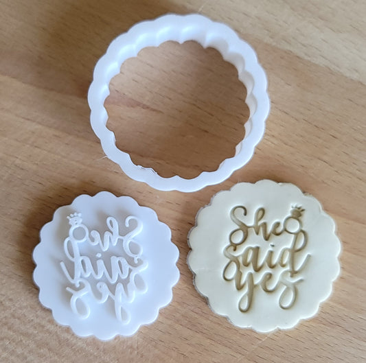 She Said Yes Cookie Cutter